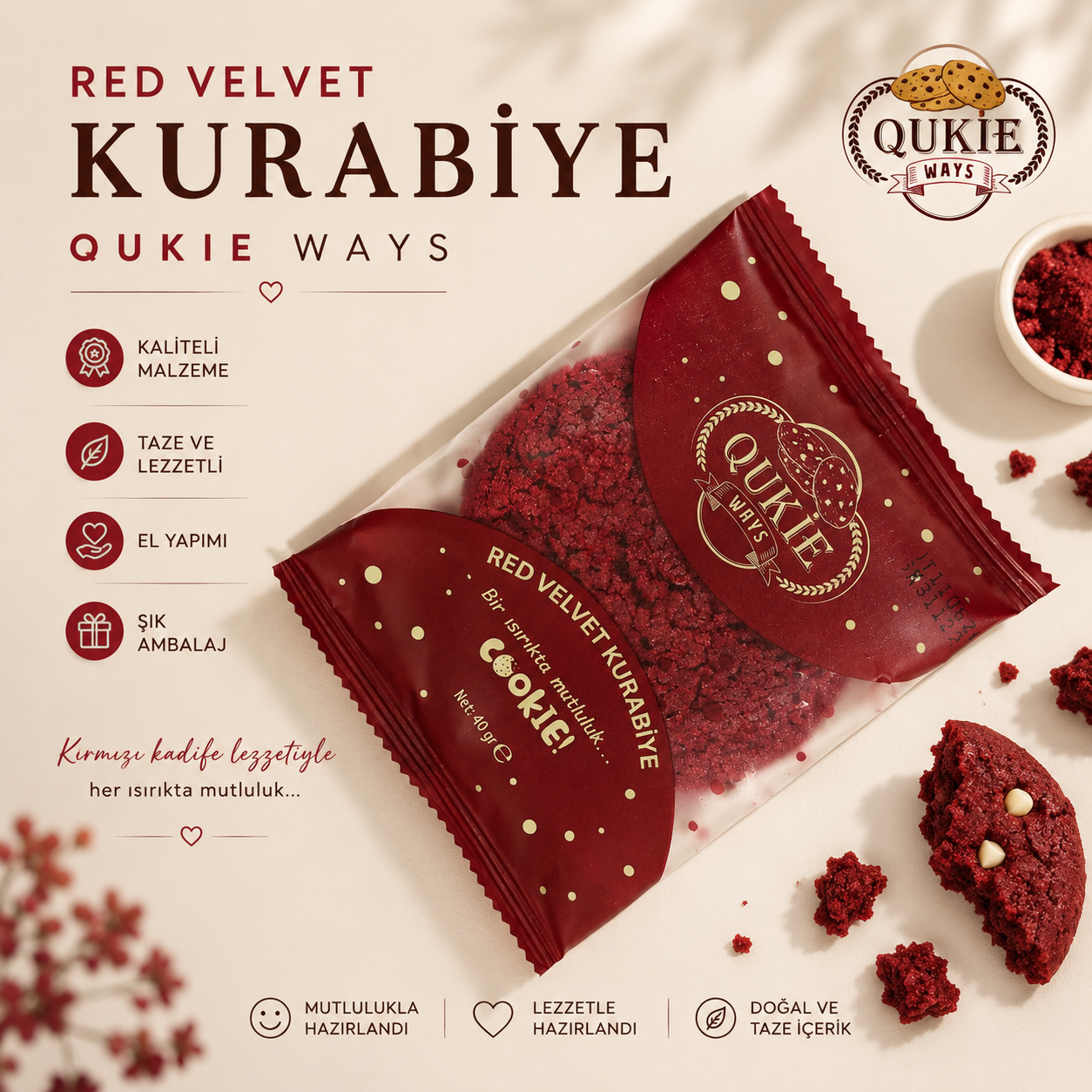 Red Velvet Kurabiye