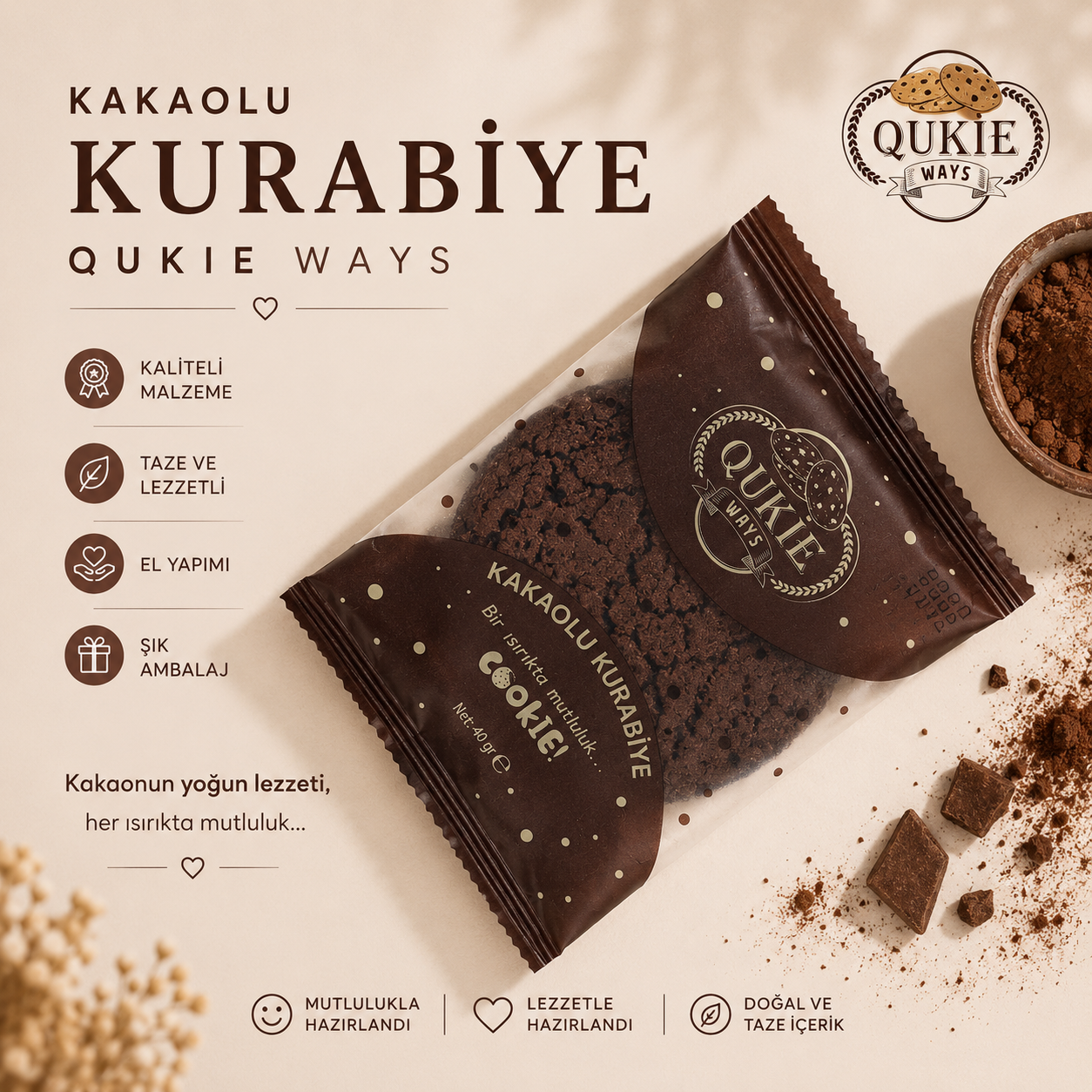 Kakaolu Kurabiye
